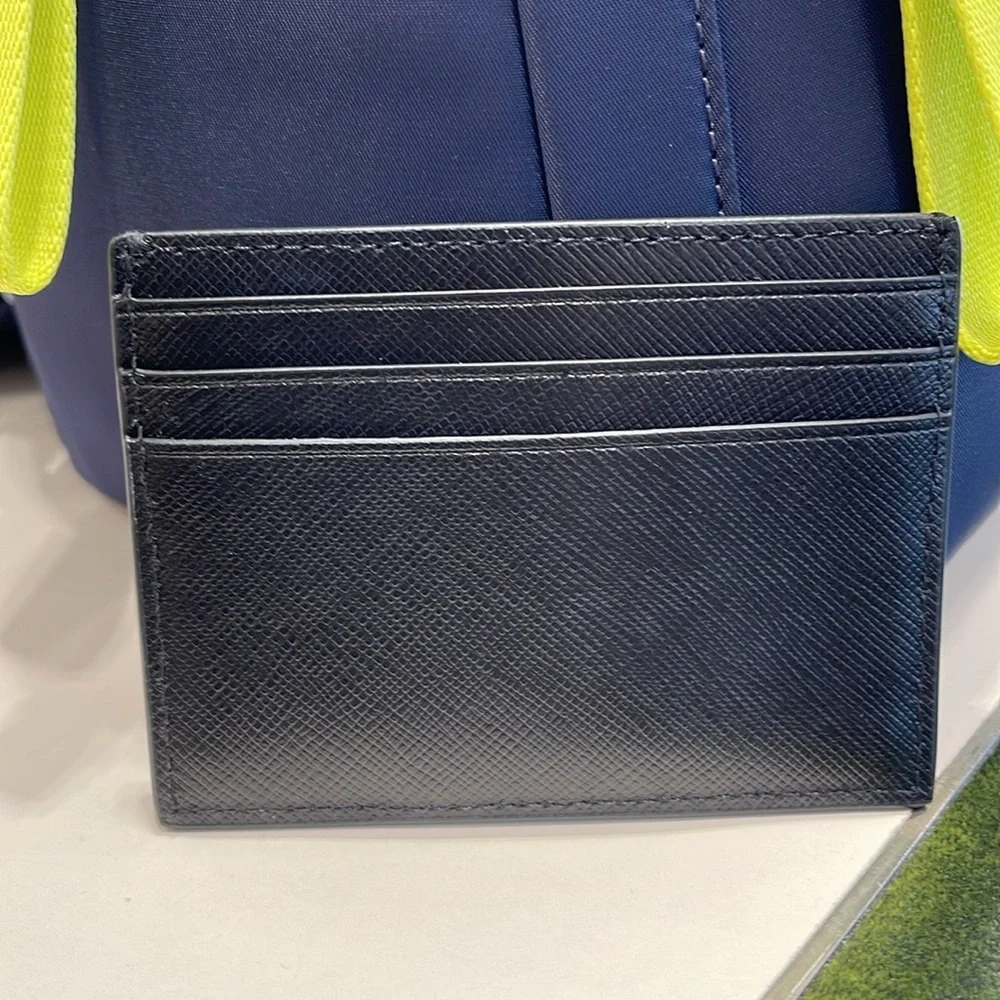 Kate Spade Madison Saffiano Leather Small Slim Card Holder COLOR: Black  NWT